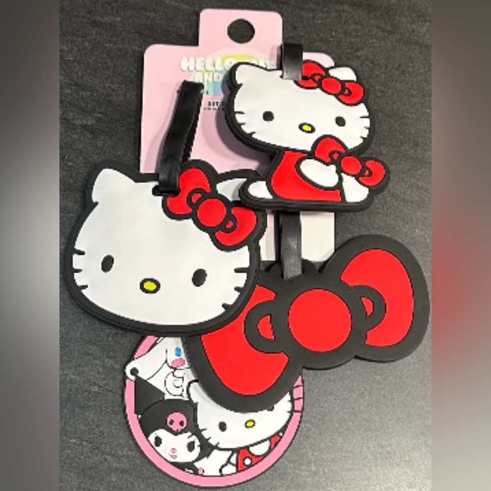 Hello Kitty 4 PC Luggage Tag